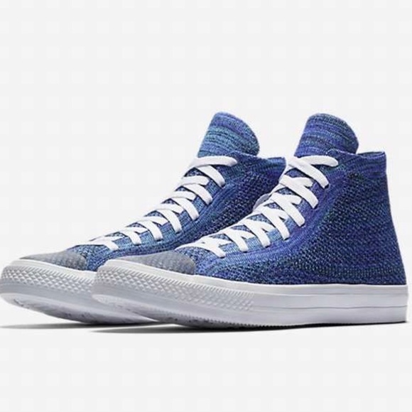converse flyknit blue
